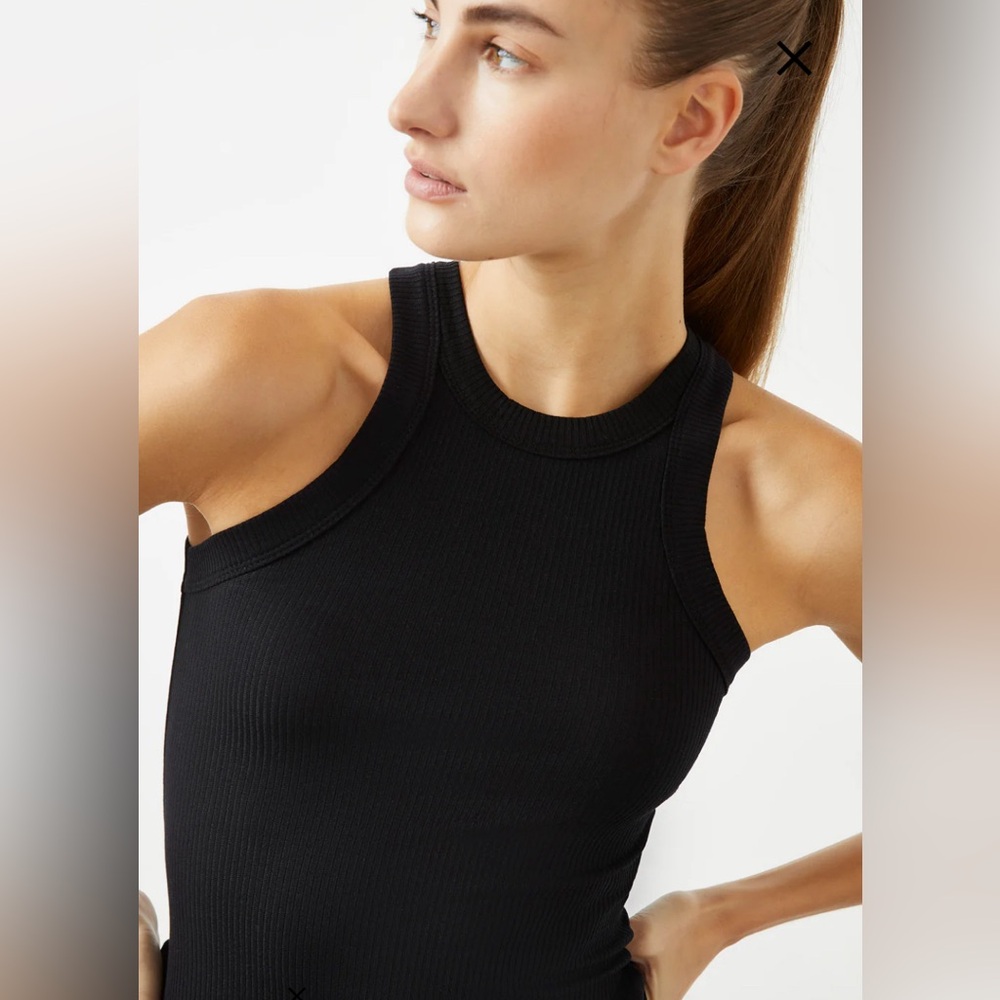 WSLY Rivington Ribbed Tank- Black